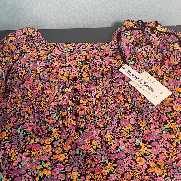 For Love & Lemons Maud Midi Dress M medium fuschia - Picture 6 of 6